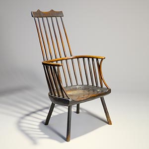 Comb-back armchair<br /><span>the U.K.. 18th century. 106.5×105.5cm.</span>